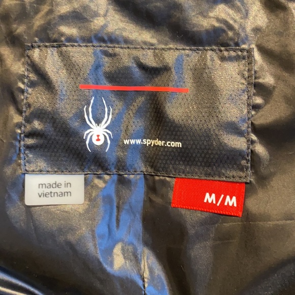 Down filled ladies black puffer size medium. Made by Spyder! - Picture 10 of 11